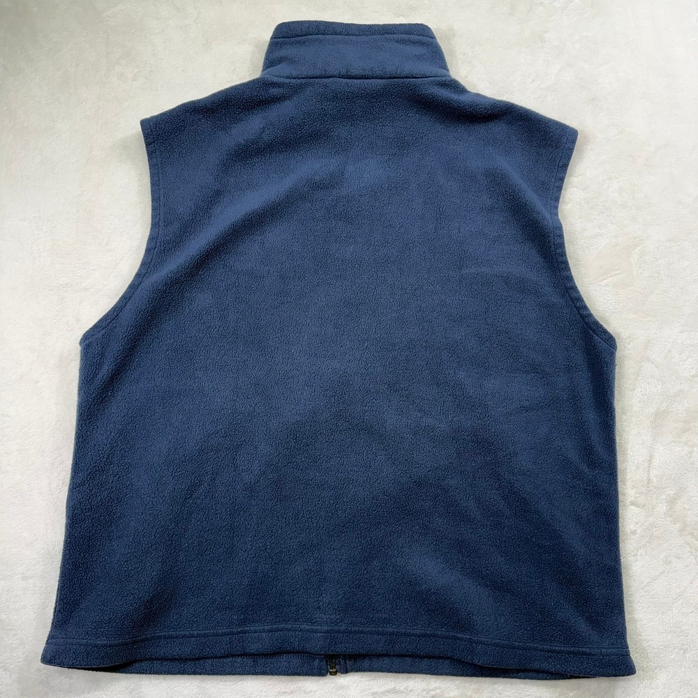 Columbia Mens Navy Blue Full Zip Fleece Vest Large - Picture 2 of 9